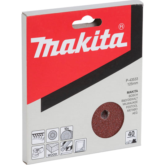 Makita P-43533 Schleifpapier Klett 125mm K40