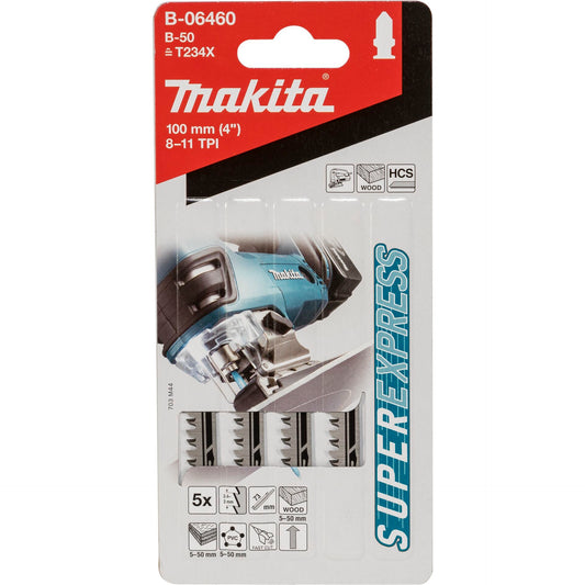 Makita B-06460 Stichsägeblatt B-50 Holz 5 Stück