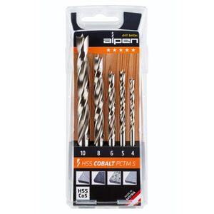 Alpen HSS-Cobalt Bohrer-Set PCTM 5-tlg