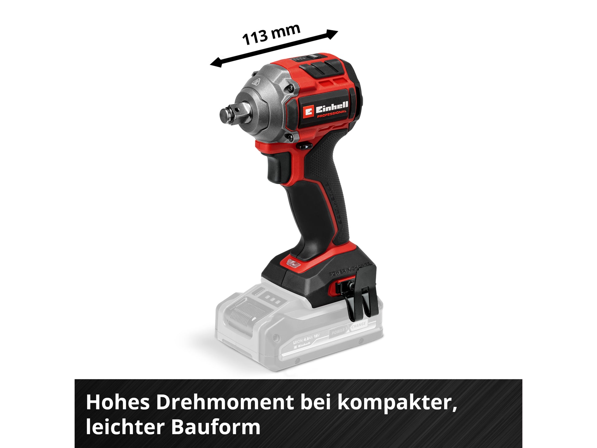 EINHELL PROFESSIONAL Akku-Schlagschrauber TP-CW 18/260-C Li BL, Solo