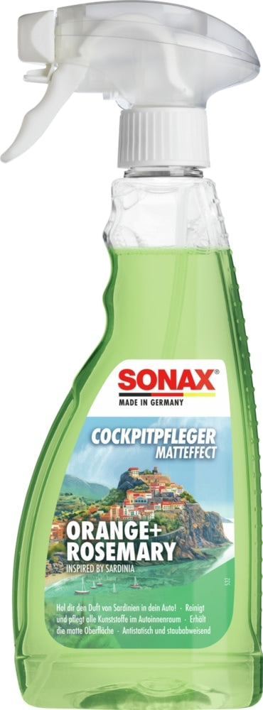 SONAX Cockpitpfleger, Matteffect, Orange+Rosemary, 500 ml