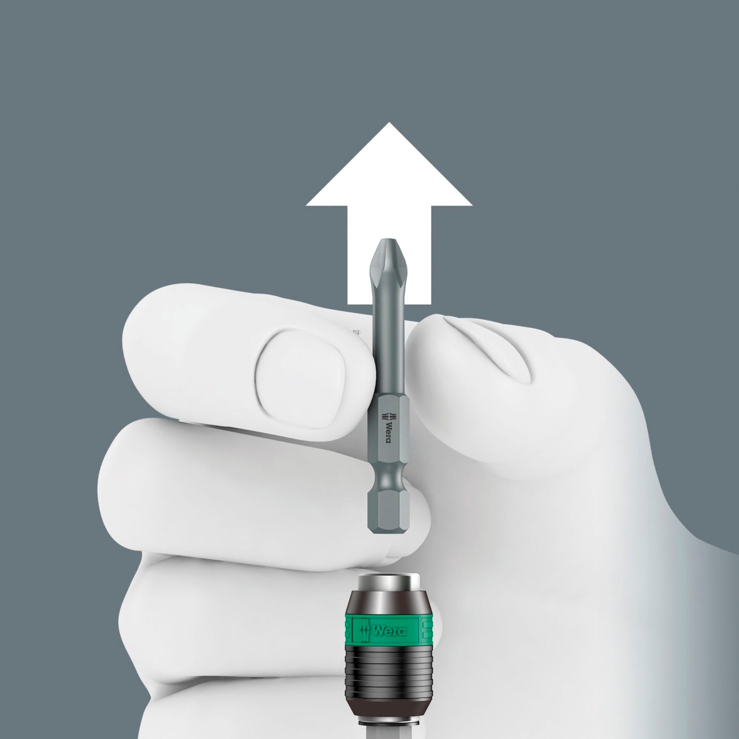 Wera 838 RA-R M Bits-Handhalter mit Ratschenfunktion 1/4"
