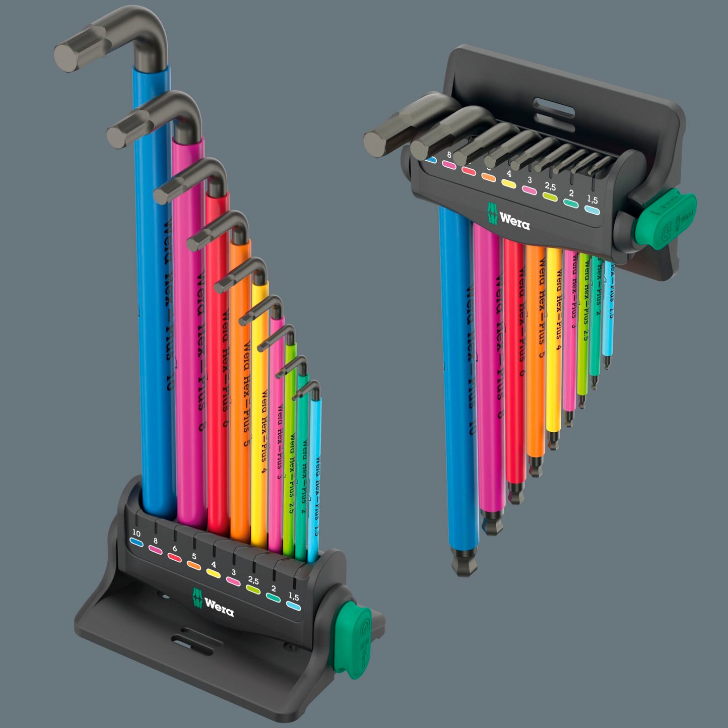 Wera 950/9 Hex-Plus Multicolour 3 Winkelschlüsselsatz