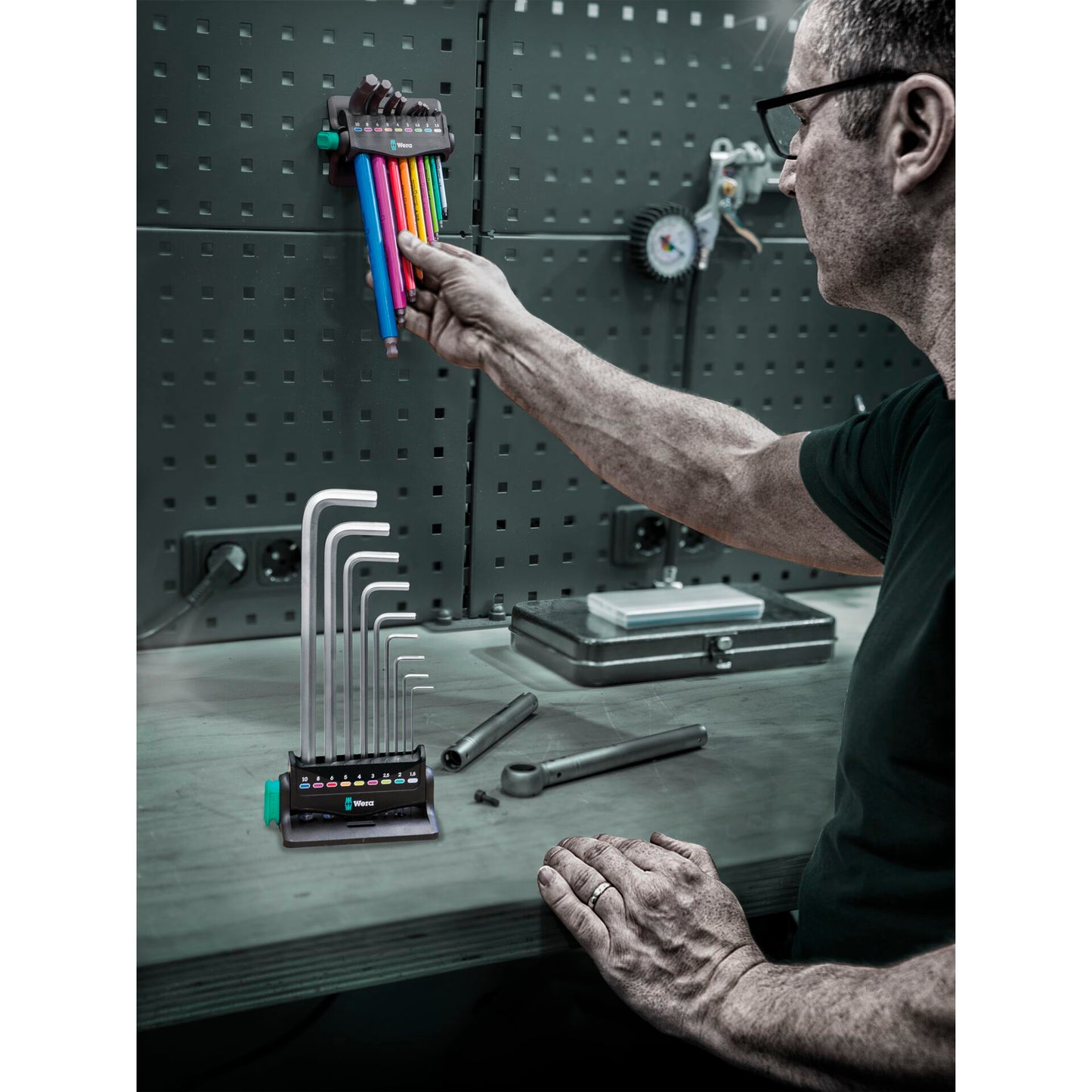 Wera 950/9 Hex-Plus Multicolour 3 Winkelschlüsselsatz